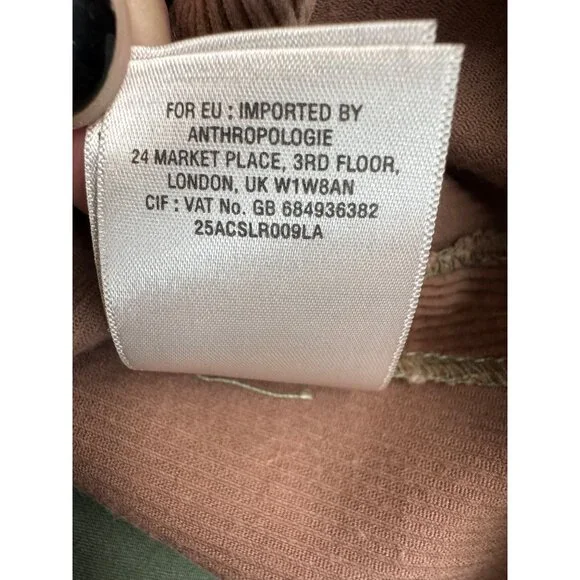 Anthropologie Meadow Rue Patchwork A-Line Skirt Sz 4 Cotton Blend Green/Brown - Picture 13 of 16